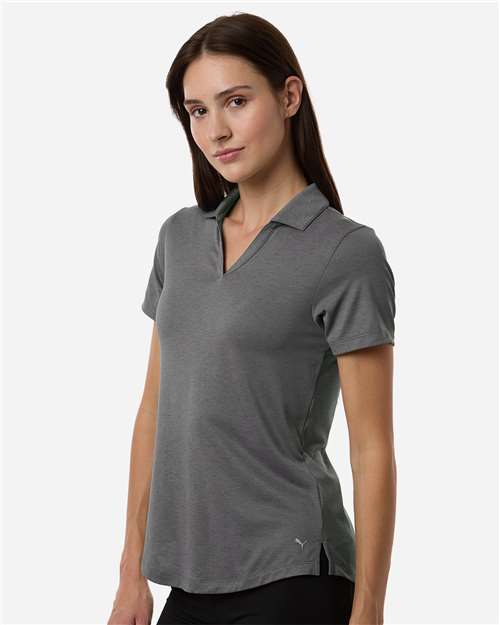 no-logo Puma Golf Womens Icon Heather Polo-Puma-Thread Logic