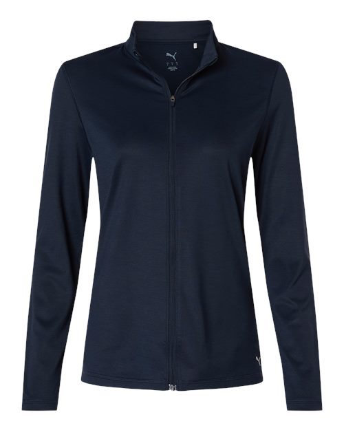 logo-left Puma Golf WoIcon 2.0 Full-Zip-Puma-Deep Navy-S-Thread Logic