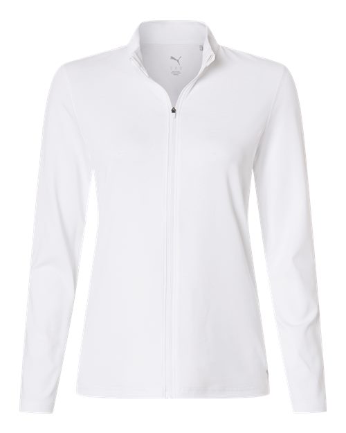 logo-left Puma Golf WoIcon 2.0 Full-Zip-Puma-White Glow-S-Thread Logic