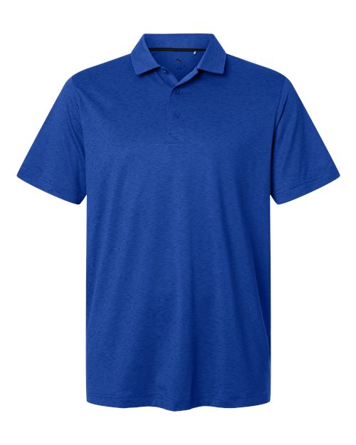 logo-left Puma Golf Icon Heather Polo 2.0-Puma-Festive Blue Heather-S-Thread Logic
