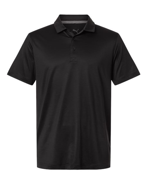 logo-left Puma Golf Icon Heather Polo 2.0-Puma-Puma Black Heather-S-Thread Logic