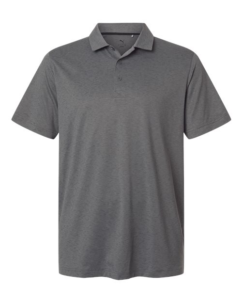 logo-left Puma Golf Icon Heather Polo 2.0-Puma-Slate Sky Heather-S-Thread Logic