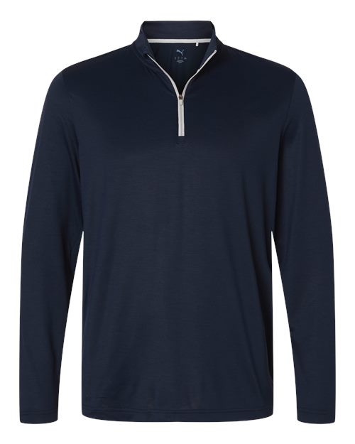 logo-left Puma Golf Icon 2.0 Quarter-Zip-Puma-Deep Navy-S-Thread Logic