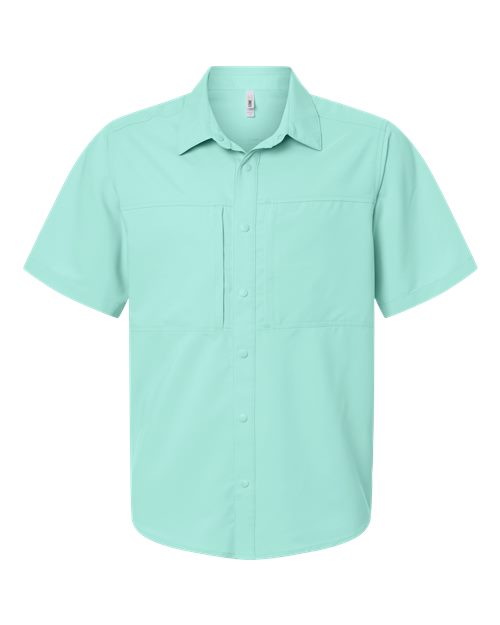 logo-left CORE365 UltraUVP Shoreline Short Sleeve Staff Shirt-CORE365-Sea Glass-S-Thread Logic