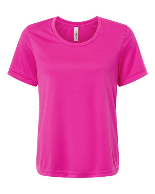 logo-left CORE365 WoCapital Performance T-Shirt-CORE365-Bright Magenta-XS-Thread Logic