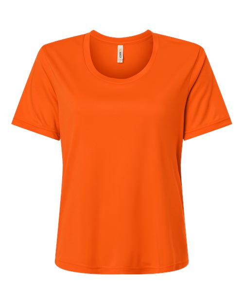 logo-left CORE365 WoCapital Performance T-Shirt-CORE365-Campus Orange-XS-Thread Logic