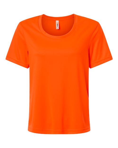 logo-left CORE365 WoCapital Performance T-Shirt-CORE365-Safety Orange-XS-Thread Logic