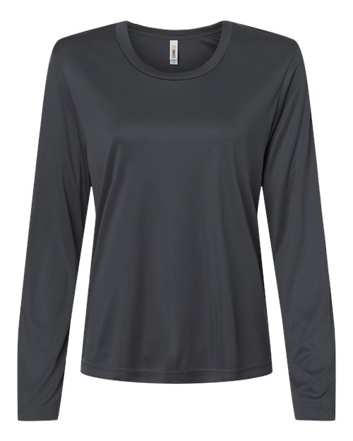logo-left CORE365 WoCapital Performance Long Sleeve T-Shirt-CORE365-Carbon-XS-Thread Logic