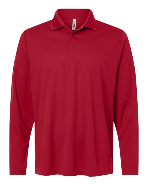 logo-left CORE365 Nova Performance Long Sleeve Pique Polo-CORE365-Classic Red-S-Thread Logic