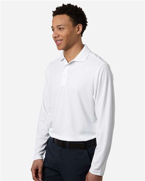 no-logo CORE365 Nova Performance Long Sleeve Pique Polo-CORE365-Thread Logic