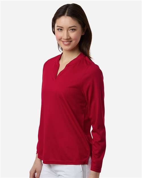 no-logo CORE365 WoNova Performance Long Sleeve Pique Polo-CORE365-Thread Logic