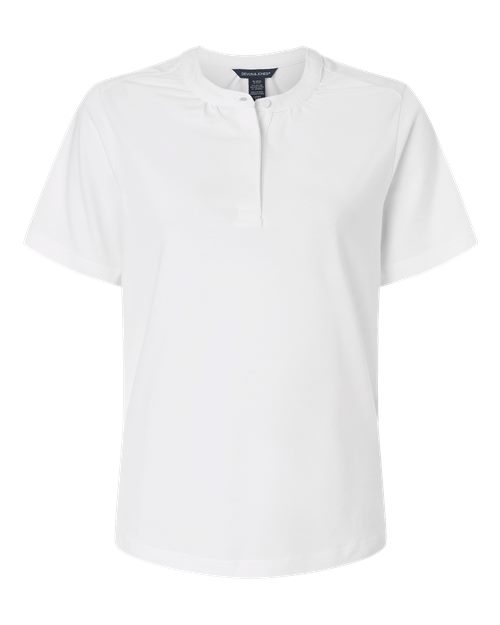logo-left Devon & Jones WoSeaton Pebble Textured Polo-Devon&Jones-White-XS-Thread Logic