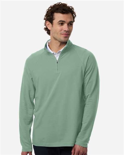no-logo Devon & Jones Seaton Pebble Textured Quarter-Zip Pullover-Devon&Jones-Thread Logic