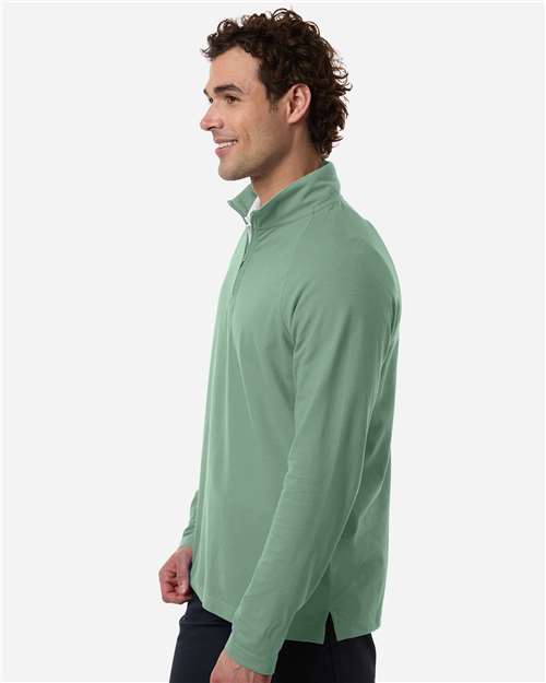 no-logo Devon & Jones Seaton Pebble Textured Quarter-Zip Pullover-Devon&Jones-Thread Logic