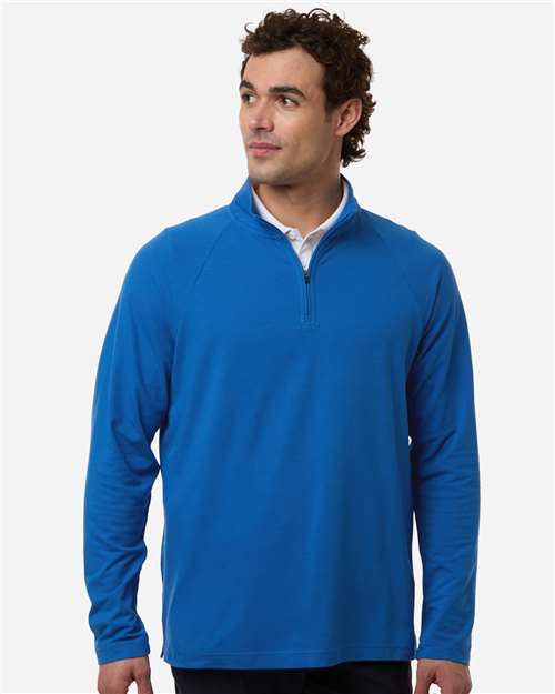 no-logo Devon & Jones Seaton Pebble Textured Quarter-Zip Pullover-Devon&Jones-Thread Logic