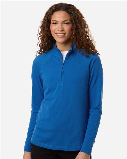 no-logo Devon & Jones WoSeaton Pebble Textured Quarter-Zip Pullover-Devon&Jones-Thread Logic