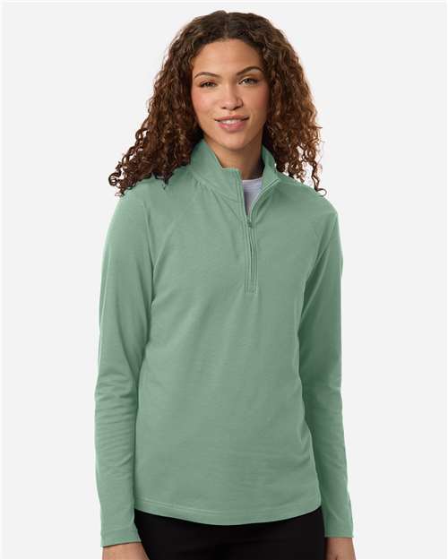 no-logo Devon & Jones WoSeaton Pebble Textured Quarter-Zip Pullover-Devon&Jones-Thread Logic