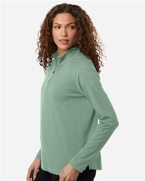 no-logo Devon & Jones WoSeaton Pebble Textured Quarter-Zip Pullover-Devon&Jones-Thread Logic