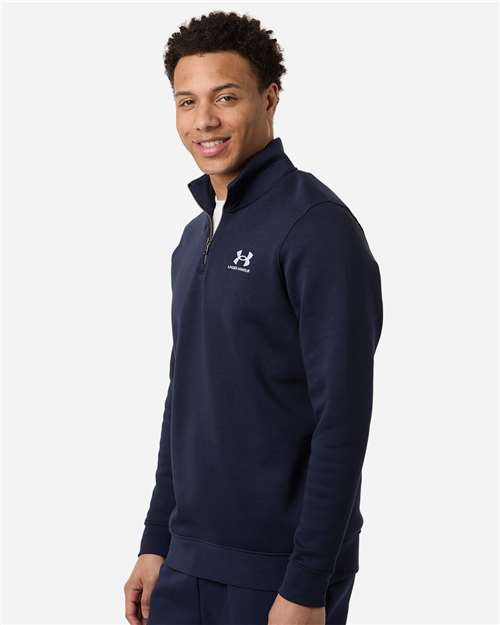 no-logo Under Armour Icon Fleece Quarter-Zip Pullover-Under Armour-Thread Logic