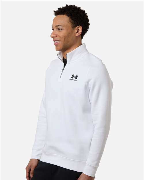 no-logo Under Armour Icon Fleece Quarter-Zip Pullover-Under Armour-Thread Logic
