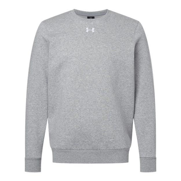 logo-left Under Armour Team Icon Fleece Crew-Under Armour-Mod Grey Light Heather/ White-XL-Thread Logic
