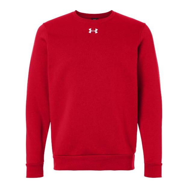 logo-left Under Armour Team Icon Fleece Crew-Under Armour-Red/ White-S-Thread Logic