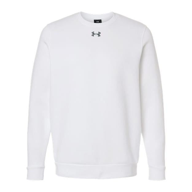 logo-left Under Armour Team Icon Fleece Crew-Under Armour-White/ Pitch Grey Medium Heather-S-Thread Logic