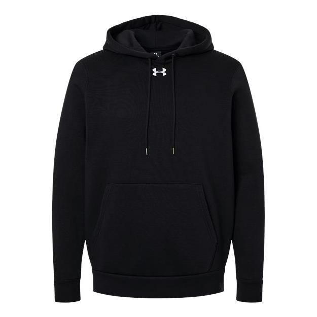 logo-left Under Armour Team Icon Fleece Hooded Sweatshirt-Under Armour-Black/ White-S-Thread Logic