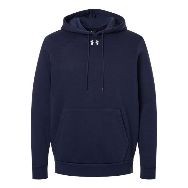 logo-left Under Armour Team Icon Fleece Hooded Sweatshirt-Under Armour-Midnight Navy/ White-S-Thread Logic