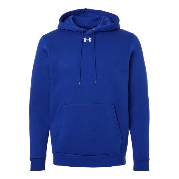 logo-left Under Armour Team Icon Fleece Hooded Sweatshirt-Under Armour-Royal/ White-S-Thread Logic