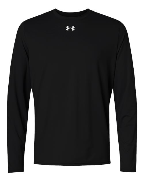 logo-left Under Armour Team Vanish Long Sleeve T-Shirt-Under Armour-Black/ White-S-Thread Logic