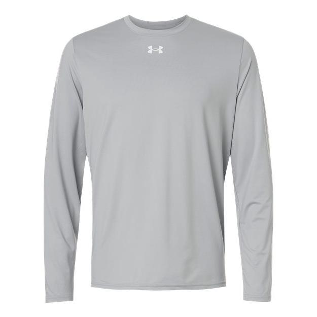 logo-left Under Armour Team Vanish Long Sleeve T-Shirt-Under Armour-Mod Grey/ White-S-Thread Logic