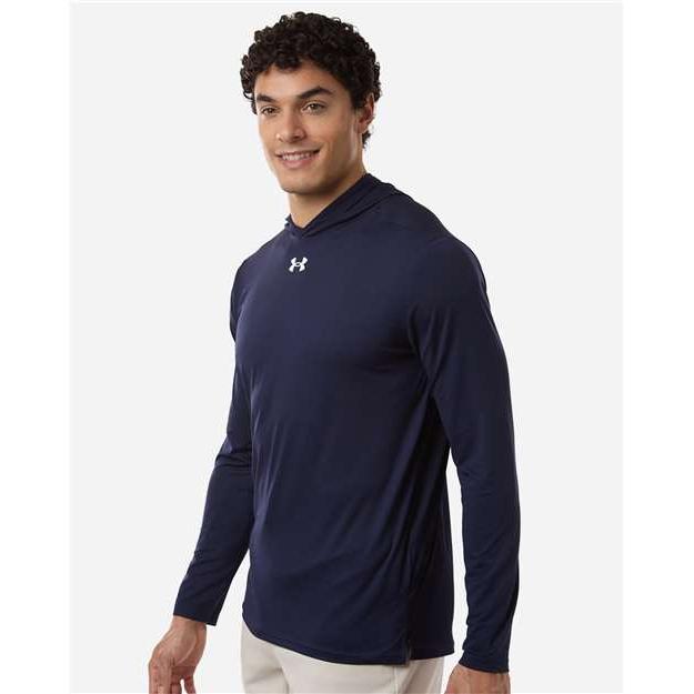 no-logo Under Armour Team Vanish Hooded Long Sleeve T-Shirt-Under Armour-Thread Logic
