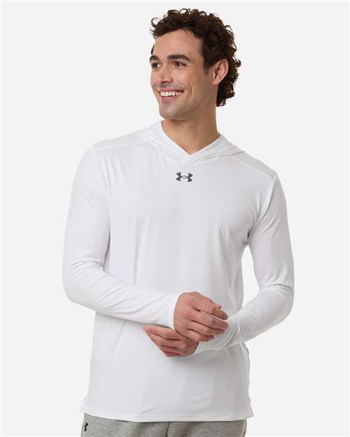 no-logo Under Armour Team Vanish Hooded Long Sleeve T-Shirt-Under Armour-Thread Logic
