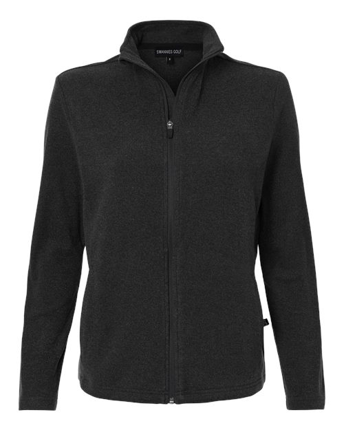 logo-left Swannies WoEmily Full-Zip-Swannies-Black Heather-XS-Thread Logic