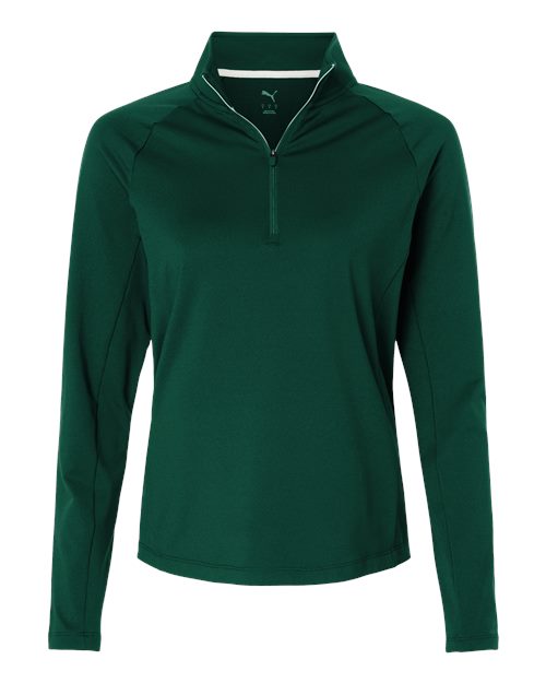 logo-left Puma Golf WoPure 2.0 Quarter-Zip Pullover-Puma-Dark Myrtle-S-Thread Logic
