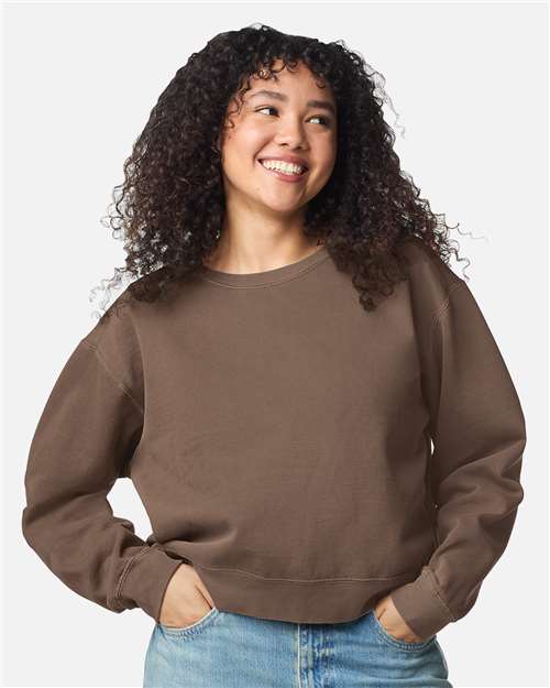 no-logo Comfort Colors WoGarment-Dyed Mid-Length Crewneck Sweatshirt-Comfort Colors-Thread Logic