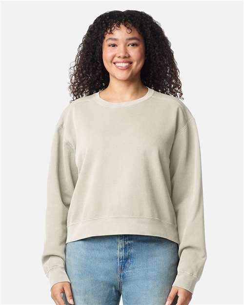 no-logo Comfort Colors WoGarment-Dyed Mid-Length Crewneck Sweatshirt-Comfort Colors-Thread Logic