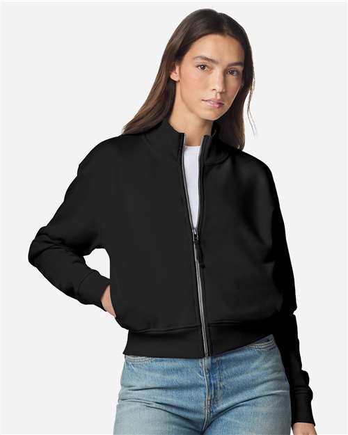 no-logo American Apparel WoFrench Terry Full-Zip Jacket-American Apparel-Thread Logic