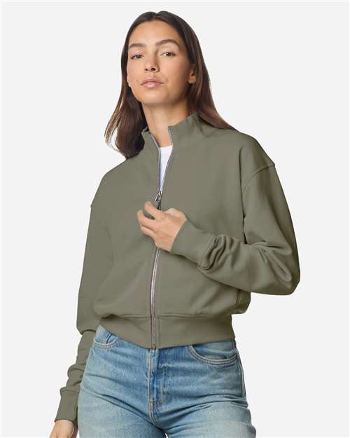 no-logo American Apparel WoFrench Terry Full-Zip Jacket-American Apparel-Thread Logic