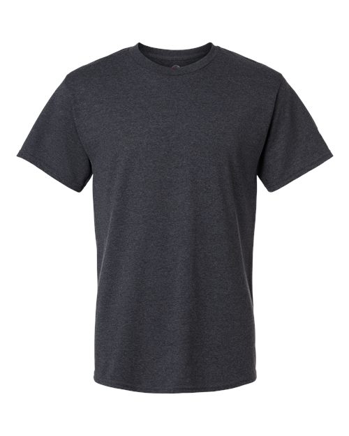 logo-left Champion Unisex Jersey T-Shirt-Champion-Charcoal Heather-S-Thread Logic