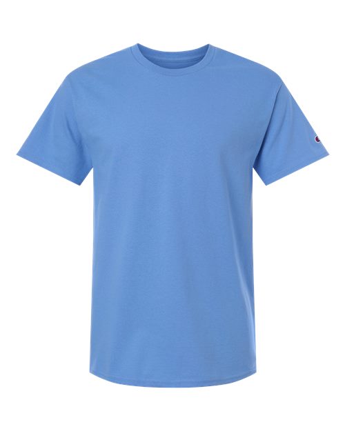 logo-left Champion Unisex Jersey T-Shirt-Champion-Light Blue-S-Thread Logic