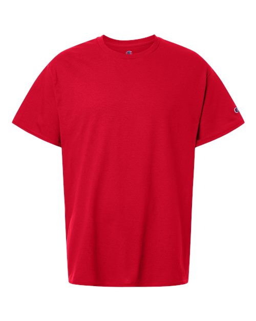 logo-left Champion Unisex Jersey T-Shirt-Champion-Red-S-Thread Logic
