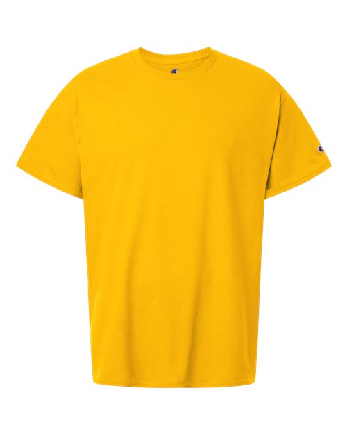 logo-left Champion Unisex Jersey T-Shirt-Champion-Yellow Cab-S-Thread Logic