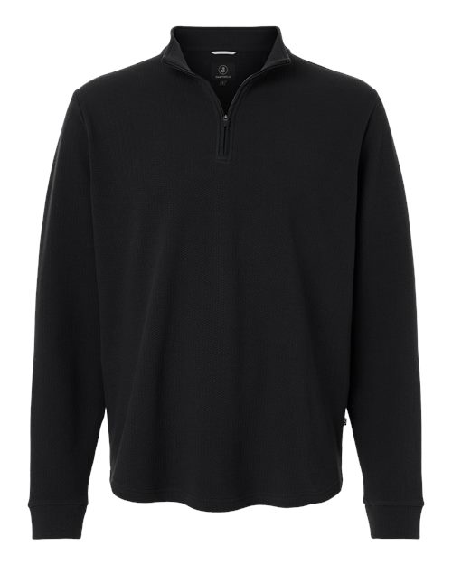 logo-left Swannies Luke Quarter-Zip Pullover-Swannies-Black-S-Thread Logic