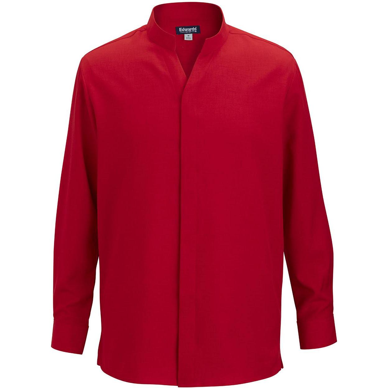 Edwards Flexbatiste Stand Up Collar Long Sleeve Mens Shirt