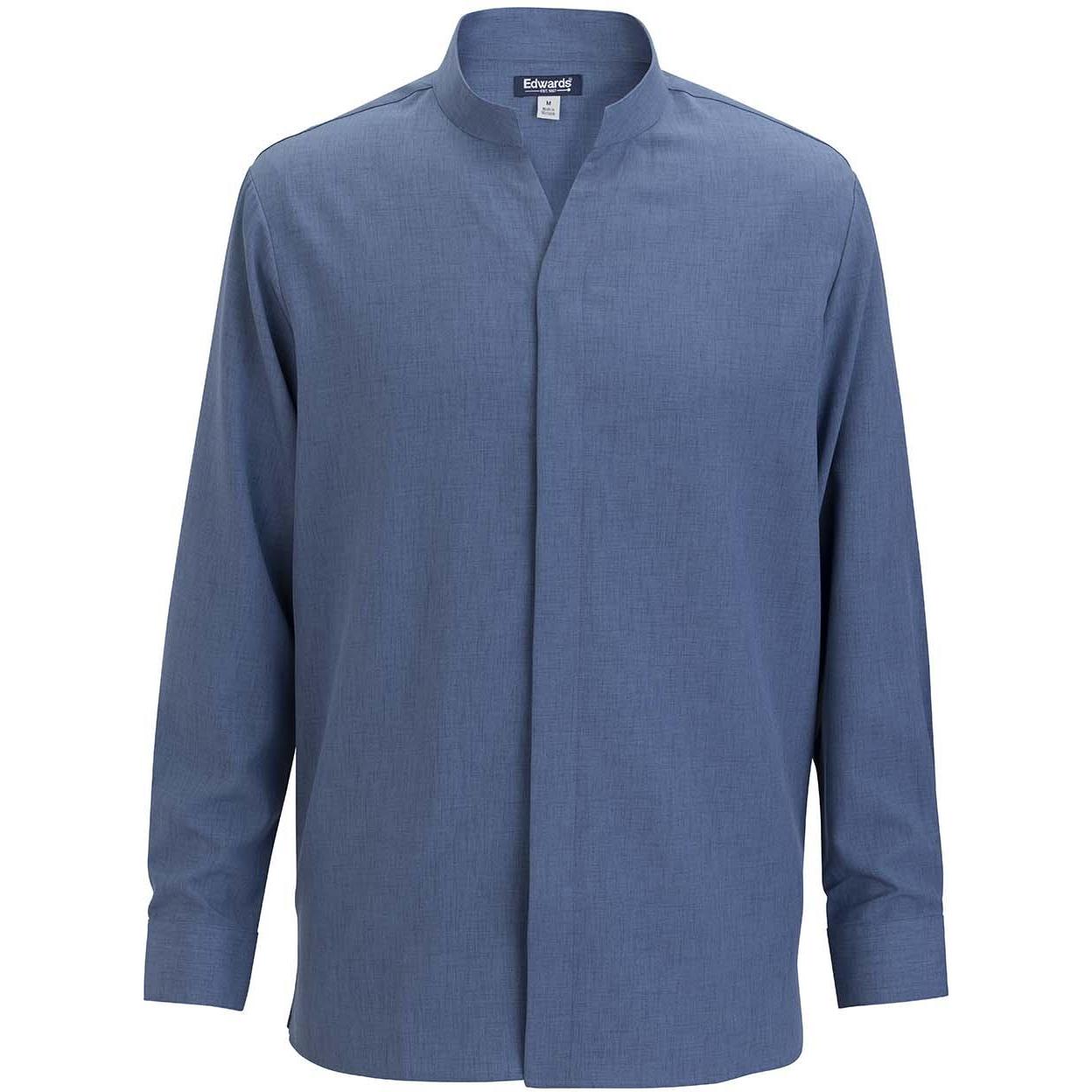 Edwards Flexbatiste Stand Up Collar Long Sleeve Mens Shirt