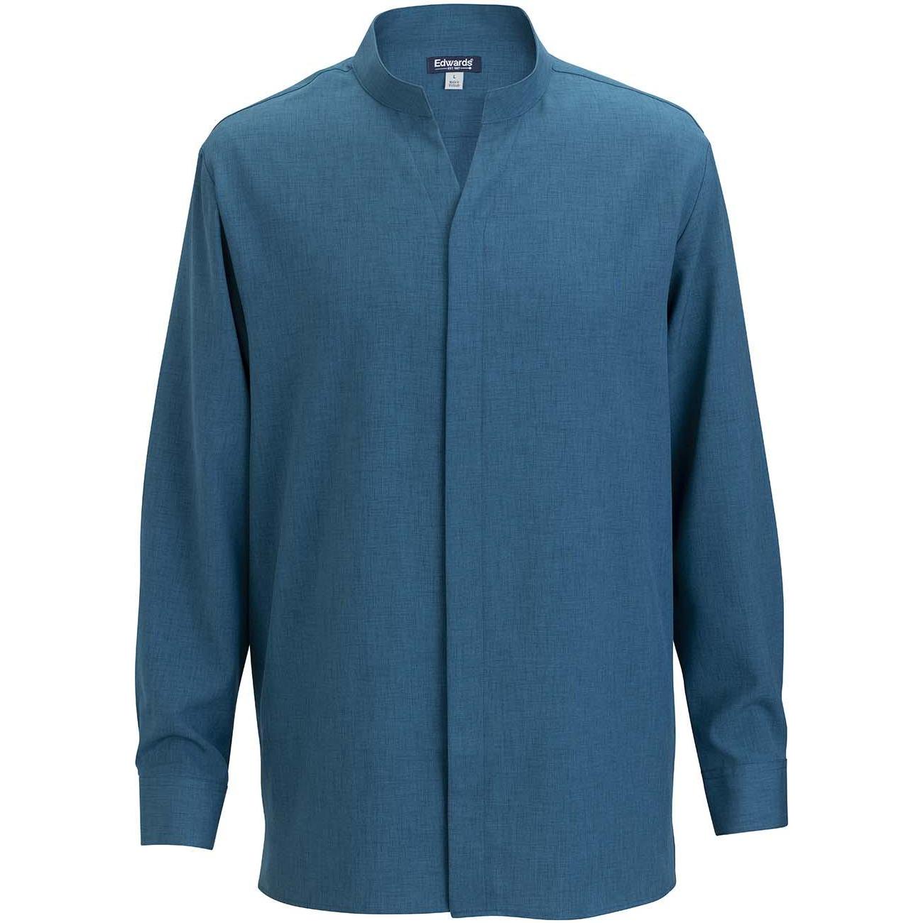 Edwards Flexbatiste Stand Up Collar Long Sleeve Mens Shirt