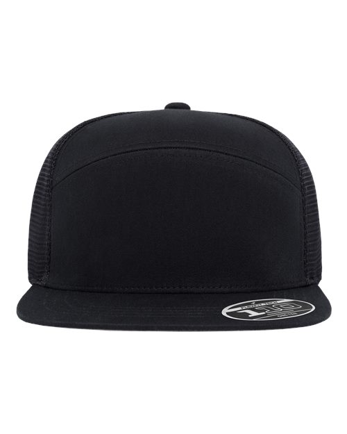 no-logo Flexfit 110 Mesh Arch Cap-Flexfit-Black-Adjustable-Thread Logic