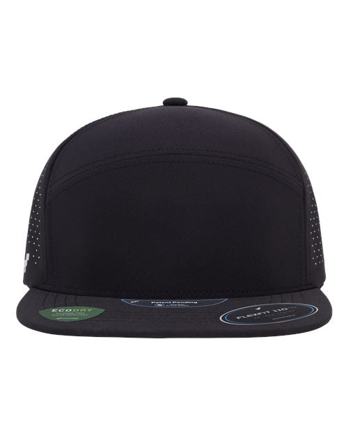 no-logo Flexfit 110 Premium Arch Perforated Cap-Flexfit-Black-Adjustable-Thread Logic